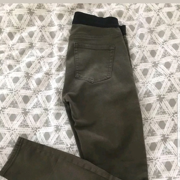 Olive Green Gap Jean Leggings - Picture 2 of 6